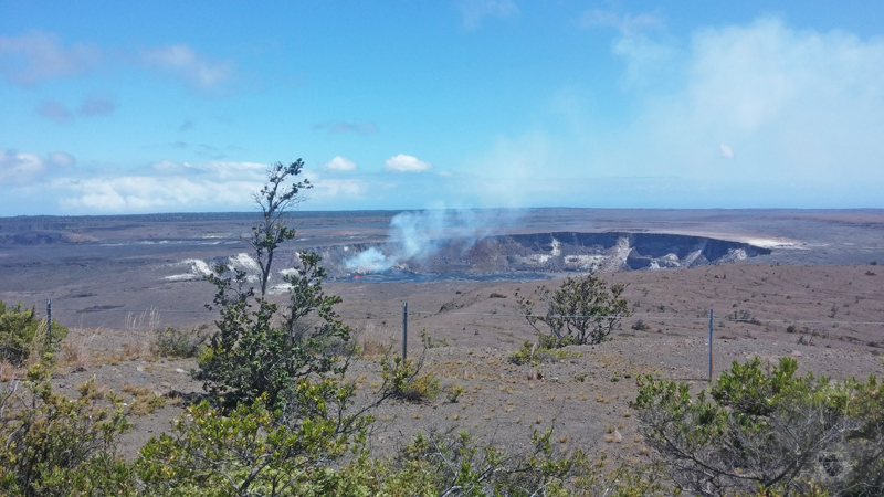 A volcano! Erupting! Kilauea Crater, Hawaii Volcanoes National Park