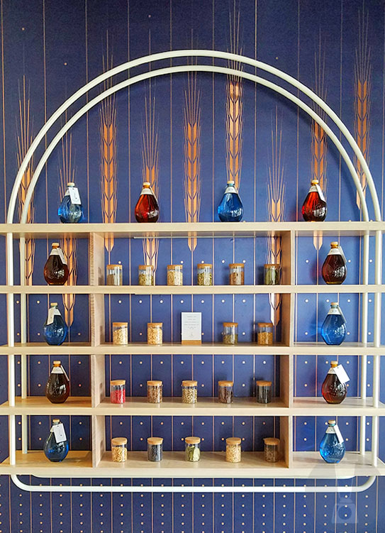 Blues and bottles at Freeland Spirits. [dailyblender.com]