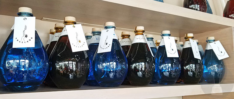 The bottles of Freeland Spirits [dailyblender.com]